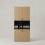 Office Storage Cabinet with Open File Shelves