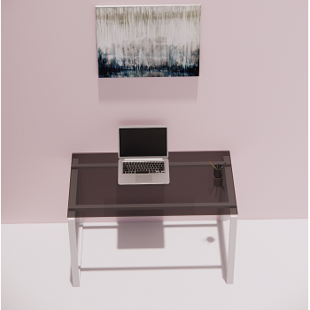 Manager Desk-03 (Glass Top)