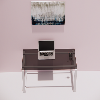 Manager Desk-03 (Glass Top)