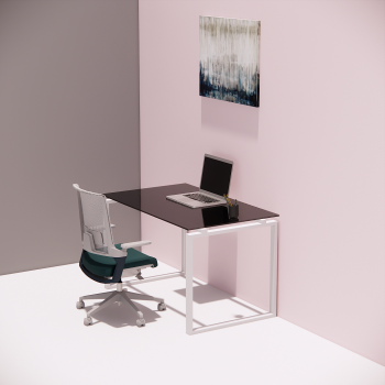 Manager Desk-03 (Glass Top)