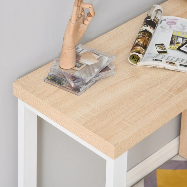  Study Table-01 - 360° Rotating Corner L-Shaped